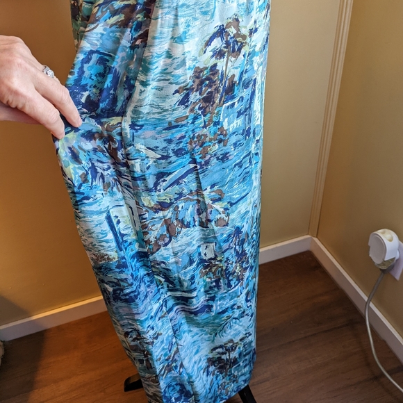 Vintage Natalie and me a div rousso apparel group silk wrap maxi skirt - Picture 5 of 11